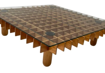 XL Kyoto Graphic Coffee Table by Gianfranco Frattini for Ghianda / Knoll, 1974